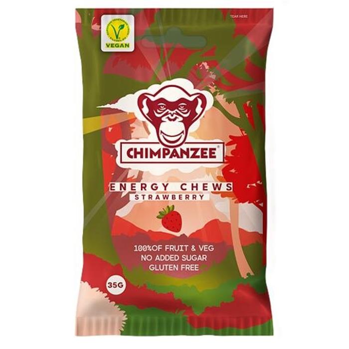 CHIMPANZEE - Energy gumové bonbony Jahoda 35g