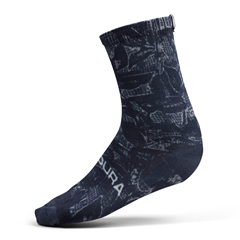 ENDURA - E1207BK Ponožky Grid Floral LTD Print black 1pack