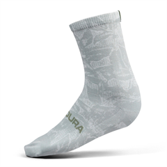 ENDURA - E1207MGY Ponožky Grid Floral LTD Print mains grey 1pack 