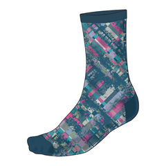 ENDURA - E1208BAB Ponožky Patchwork LTD Print barra blue 1pack 