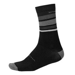 ENDURA - E1234MB Ponožky BaaBaa Merino II Stripe matt black