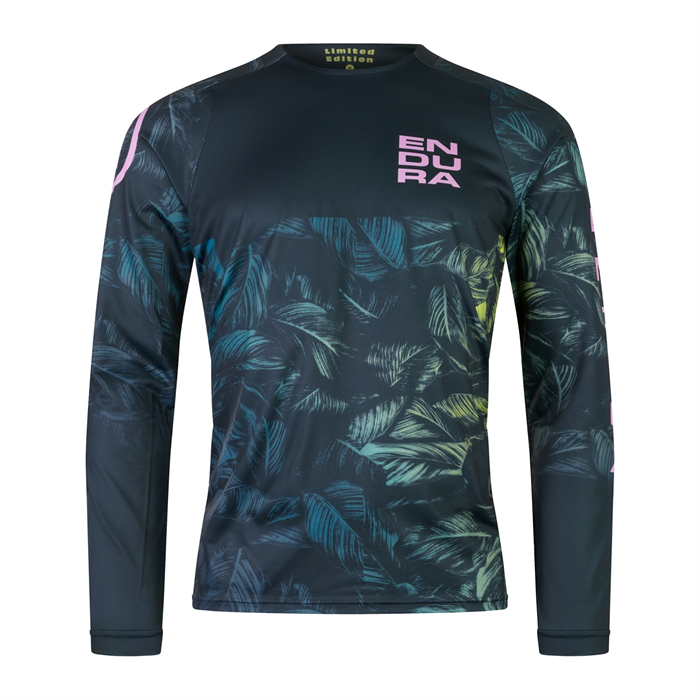 ENDURA - E5103GY dres pánský Tropical Print LTD L/S grey