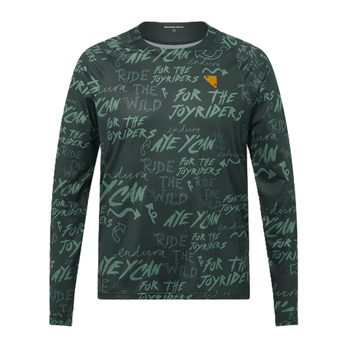 ENDURA - E5210GCA dres pánský SingleTrack Print Tee L/S carbon grey