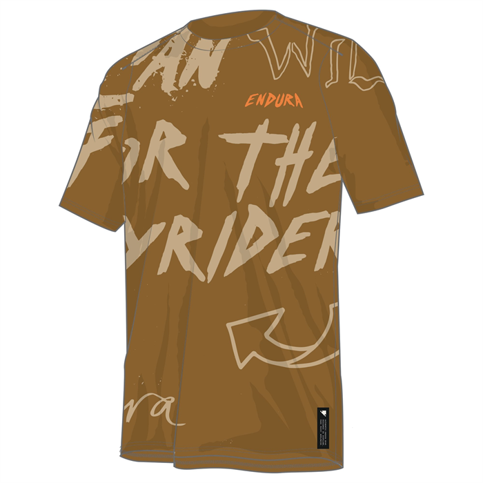 ENDURA - E5214BZT dres pánský SingleTrack Print Tee S/S trail bronze