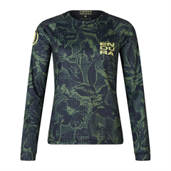 ENDURA - E6238BK dres dámský Floral L/S Tee LTD black 