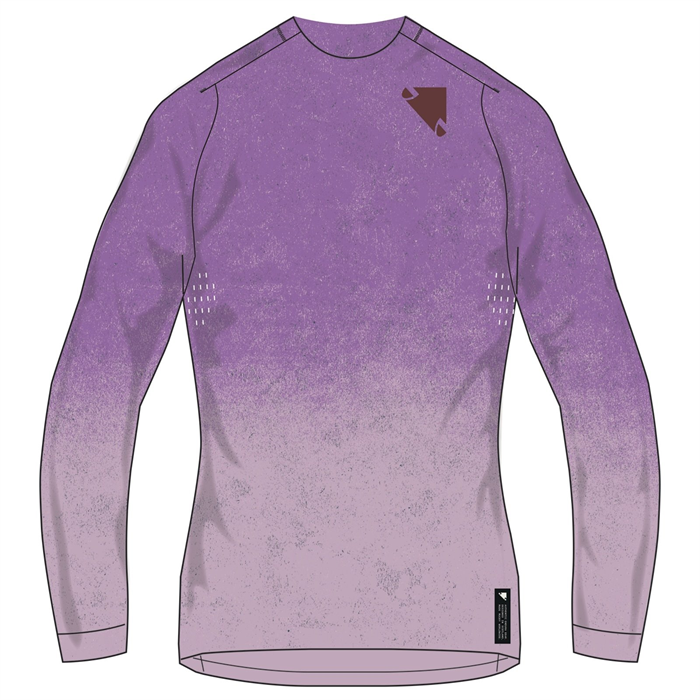 ENDURA - E6267ENP dres dámský Singletrack L/S Print Tee end purple