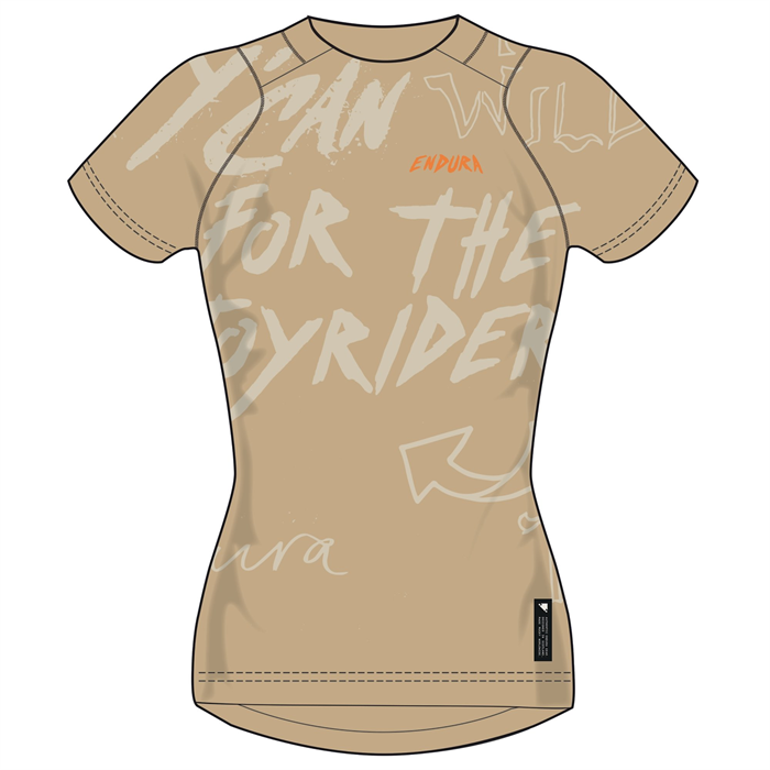 ENDURA - E6269BSA dres dámský Singletrack S/S Print Tee sand