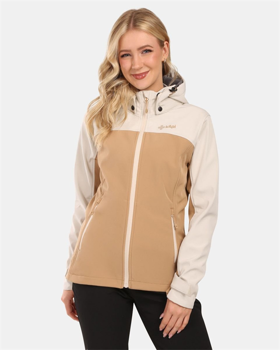 KILPI - Bunda dámská softshell RAVIA-W, béžová
