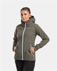 KILPI - Bunda dámská softshell RAVIA-W, tm.zelená 36