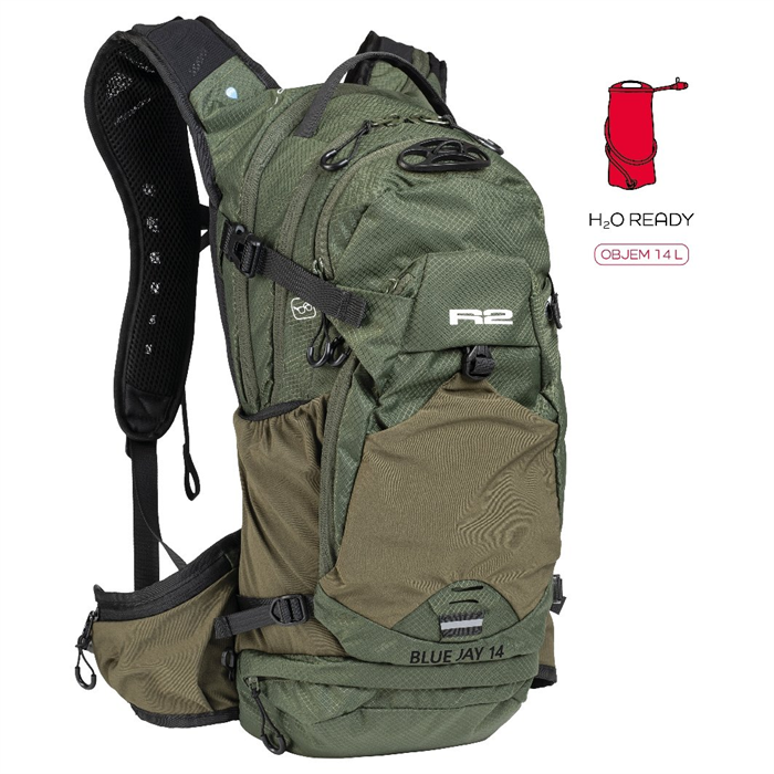 R2 - Batoh ATBP08D BLUE JAY khaki zelený