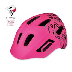 R2 - Přilba dětská ATH40F PULSE neon růžová,šedá/matná XS (48-52cm)